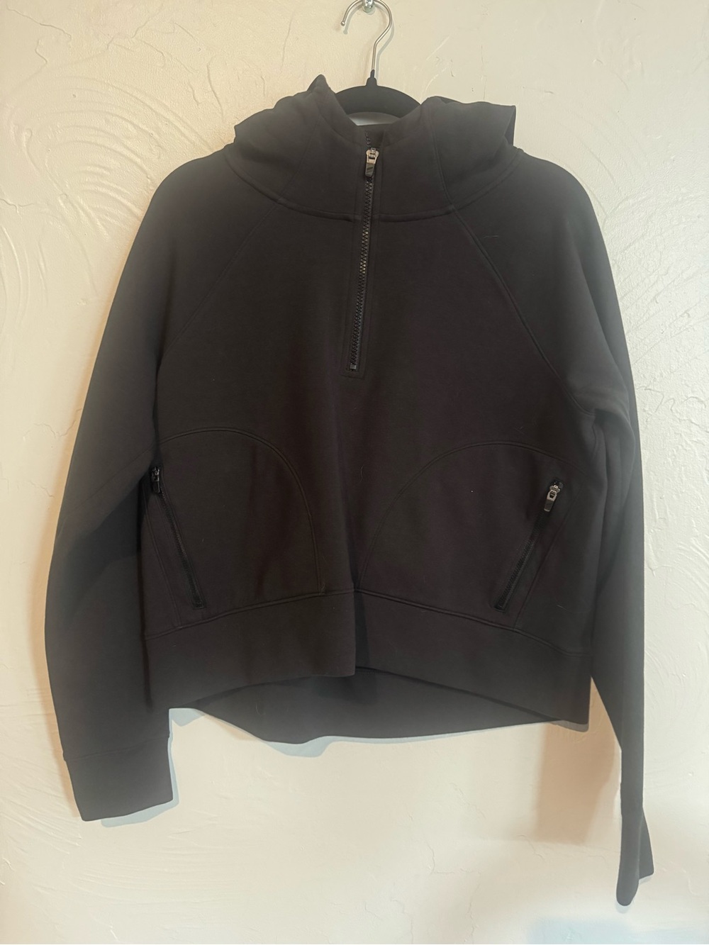 DSG Black Half-Zip Hooded Sweatshirt